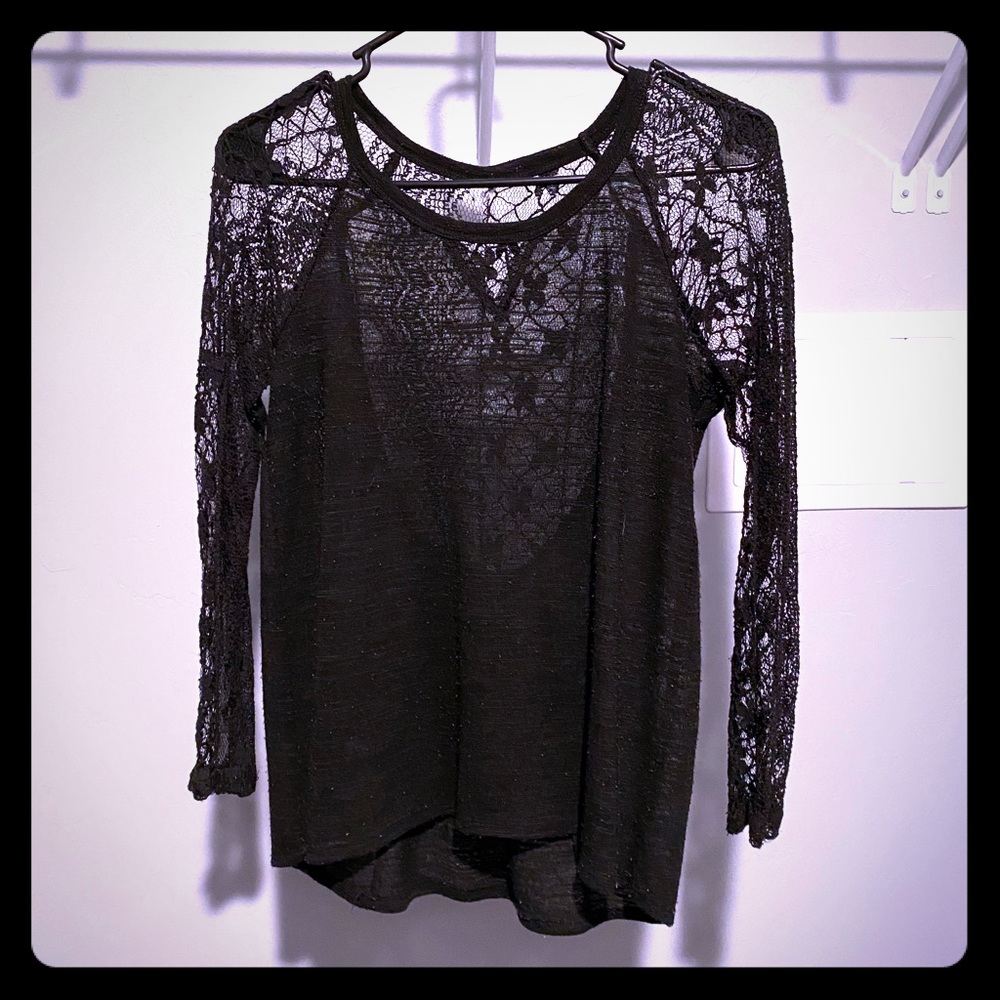 Long Sleeve Lace Shirt